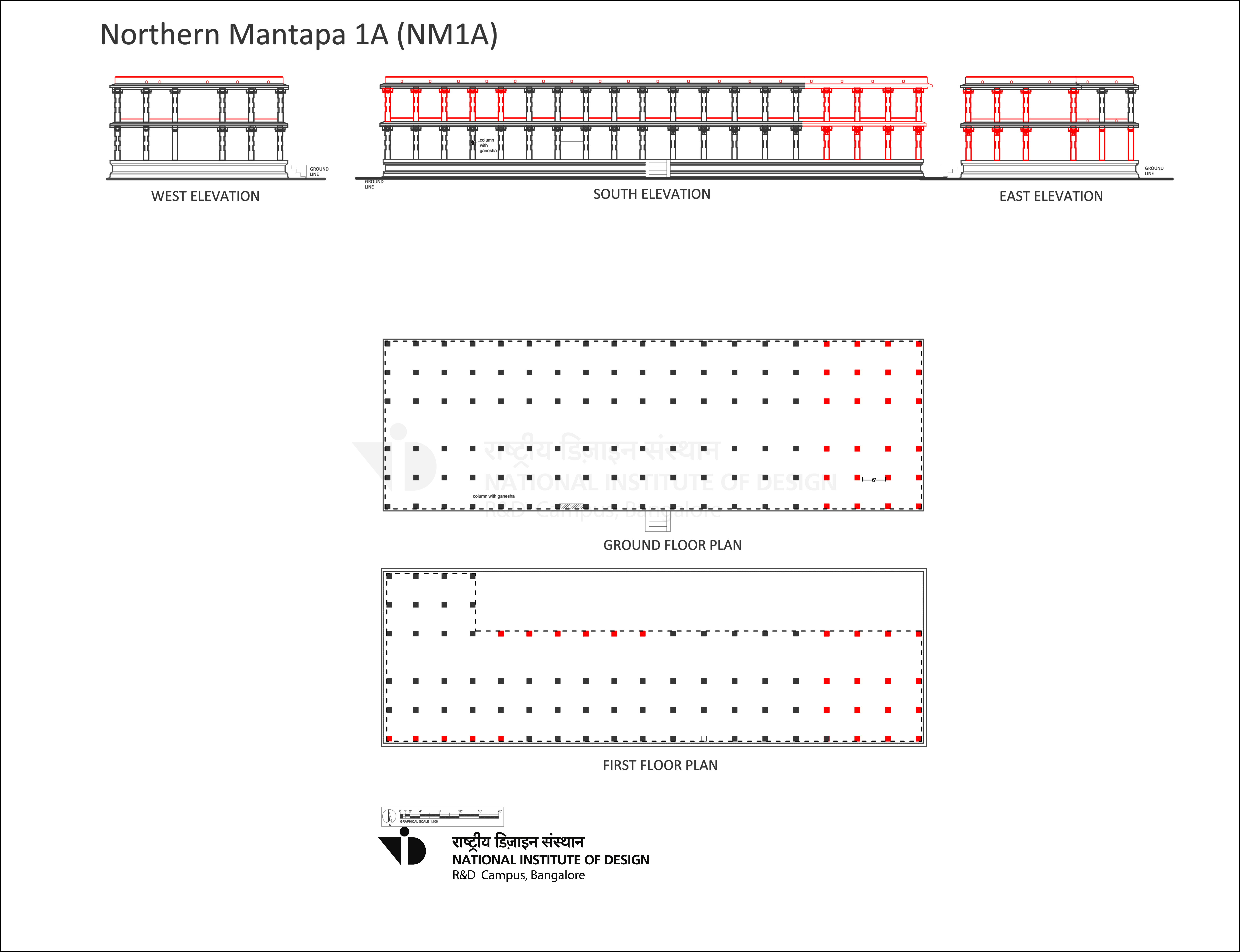 Virupaksha Temple Drawing NM1A